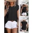 thumbnail image 7 of SLADYGLO Women Crew Neck Sleeveless Coarse Knitting Sweater Tank Top, 7 of 7
