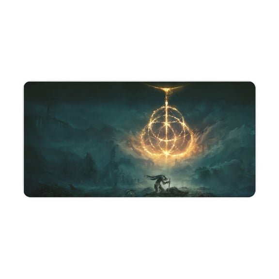 Game Mouse Pad Extra Large 40.0 X 20.0 In,Elden Ring Mouse Pad PC Mouse Pads with Premium-Textured Mousepad with Non-Slip Base
