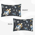 thumbnail image 4 of Daiia Space Cars Bedding Waterproof Pillow Protector Zippered Queen – Bed Bug Proof Pillow Encasement-14"x20", 4 of 9