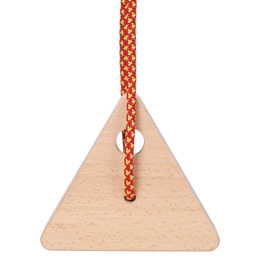 Rock Climbing Fingerboard Set - 2 Triangle Training Boards with Heavy-Duty Rope Attachment