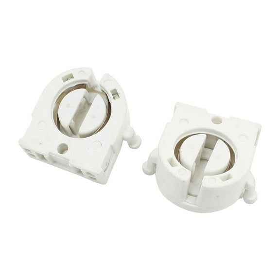 Unique Bargains 2pcs T8 Fluorescent Lamp Tube Pipe Round Plunger Holder Socket