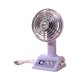thumbnail image 1 of Ventilador de escritorio ligero con rotación de 360 degree, versátil, portátil, para dormitorio, viajes y dormitorio. violento, 1 of 9