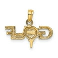 thumbnail image 4 of 10K Solid Polished GOLF Pendant, 4 of 4