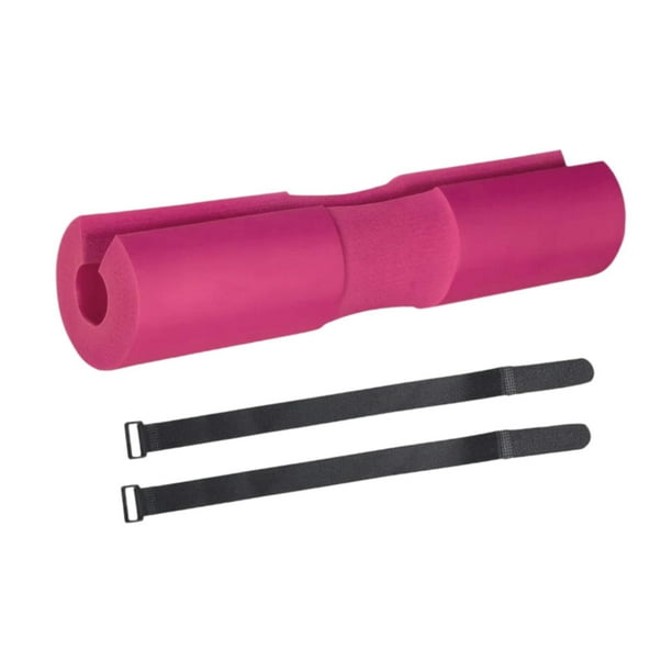 Almohadilla para barra de pesas, almohadilla para sentadillas, almohadilla para barra de levantamiento de pesas para entrenamiento de gimnasio de levantamiento de pesas Rosa
