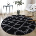 thumbnail image 1 of Round Rugs Soft Comfortable Fluffy Shaggy High Pile Rug For Living Room Bedroom, 1 of 5