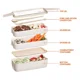 thumbnail image 4 of Fiambreras para niños con juego de cajas de plástico con divisores, palillos, almacenamiento de alimentos para alimentos saludables, cajas bento aptas para microondas y lavavajillas para, 4 of 7
