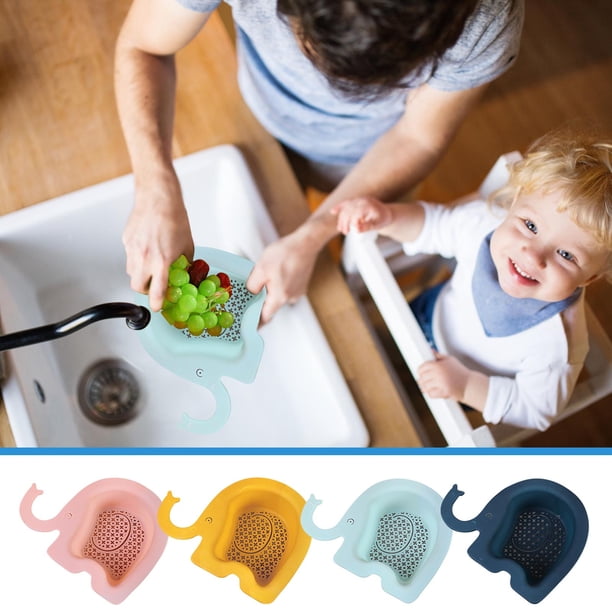 Fiudx Escurridor Multifuncional, Diseño de Fondo Ahuecado, Suspensión Compacta, Organizador de Trapos de Cocina, Práctico Filtro, Pp Apto para Uso Alimentario, Ahorra Espacio, Versátil para Frutas y