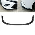 thumbnail image 2 of Front Bumper Lip Splitter Trim Spoiler Diffuser Body Kit Compatible with 2018 2019 2020 Toyota Camry SE/XSE Gloss Black (Set of 3 Pcs), 2 of 12
