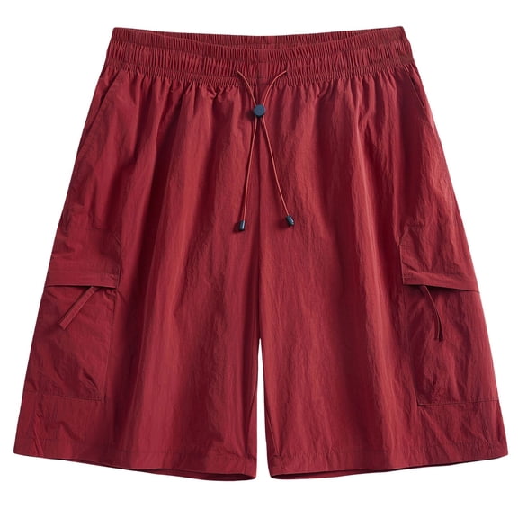 Guluxicc Men's Everyday Wear Shorts with Pockets Elastic Waist Drawstring Short Lounge Pants Summer Casual Outfits