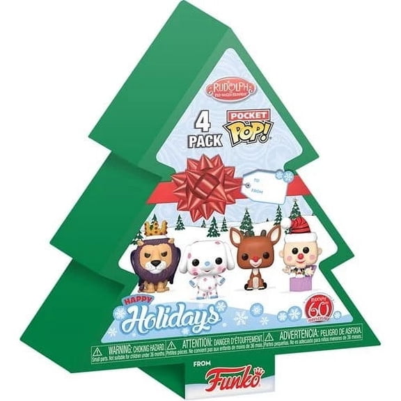 Rudolph the Red-Nosed Reindeer Holiday Funko Pocket Pop! Mini-Figure 4-Pack Set