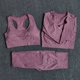 thumbnail image 1 of 2/3/5 Uds. Conjunto de Yoga sin costuras para mujer, ropa deportiva de entrenamiento, ropa de gimnasio, Top corto de manga larga, mallas de cintura alta, trajes deportivos Tan Jianjun  unisex, 1 of 2