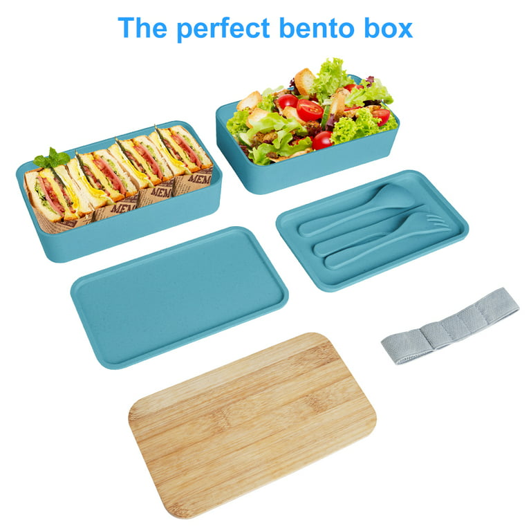 Mouliraty Bento Boxes Lunch Box Airtight Crisper Refrigerator Rectangular Kitchen Thickening Box Storage Box Lunch Box for Men, Kids, Women Kitchen