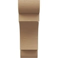 thumbnail image 2 of 5"W x 10"D x 15"H Classic New Brighton Rough Cedar Woodgrain TimberThane Corbel, Primed Tan, 2 of 6