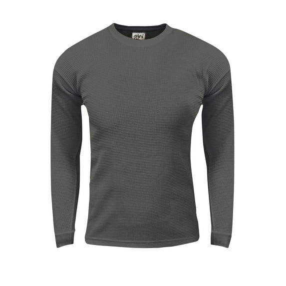 Shaka Wear Men's Thermal Long Sleeve Crewneck Waffle Shirt XS-5XL