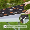 thumbnail image 6 of Festive Halloween Elastic Edge Table Cover 36x36 Inch Square - Features Ghosts and Pumpkins Pattern for Holiday Table Decor, 6 of 6