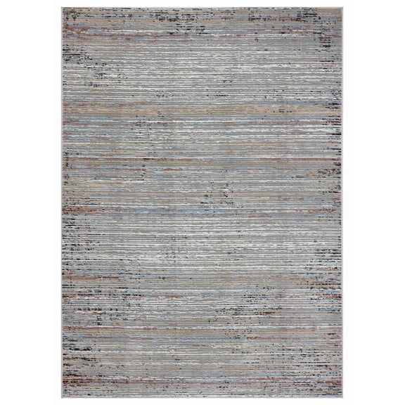 United Weavers Austin Area Rug 4540 20858 Westway Rust Banded Lines 12' 6" x 15' Rectangle
