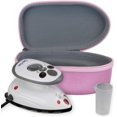 thumbnail image 3 of Miniplancha Travel Iron The Quilted Bear con soporte y soporte, color rosa mate, 3 of 8