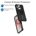 thumbnail image 2 of Allytechgroup Rugged Magnetic Case for Apple iPhone 15 Pro Max, Military-Grade Shockproof Phone Cover with Kickstand,Spinner Fidget Ring,Wireless Charging Support, Dual Layer PC+TPU Protection,Black, 2 of 7
