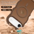 thumbnail image 3 of For iPhone 17 16 15 Pro Max Case, Curly Wavy Frame Hard Translucent Matte Clear Back Cover for Women Men Compatible with Magsafe Shockproof TPU Bumper Phone Case, 3 of 6
