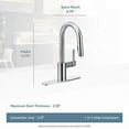 thumbnail image 2 of Moen 5965BG Align One-Handle Pulldown Bar Faucet with Power Clean Featuring Reflex, Brushed Gold, 2 of 4