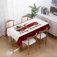 thumbnail image 4 of Christmas Sale! Buffalo Check Christmas Tablecloth Rectangle Checkered Christmas Tablecloth Red and Black Plaid Table Covers for Christmas Decorations Holiday Party Supplies, 4 of 6