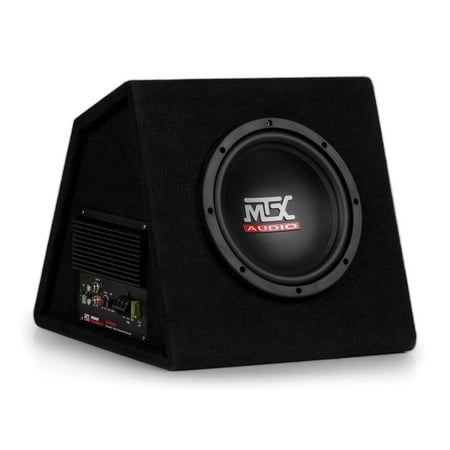 MTX AUDIO RTP8A 8" 120W Car Loaded Subwoofer Enclosure Amplified Box Vented