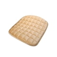 thumbnail image 5 of Gmogad 1pc Car Seat Cushion, Premium Comfort Memory Silk Wadding, Non-Slip Rubber Bottom With Storage Pouch, Car Seat Pad Universal Beige, 5 of 5