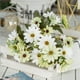thumbnail image 2 of Decoración floral de la habitación del otoño de la flor de la cabeza grande del paño artificial del girasol falso de 9 ramas Sweethay HA7887-00B, 2 of 6