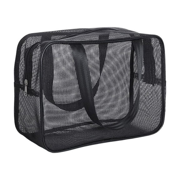 Mesh Wash Bag | Portable Storage Organizer for Beach Toys & Wet Clothes | Breathable Polyester Laundry & Shower Tote | 30x10x20cm Travel & Sports Gear Bag