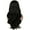 Black, variant on Tuscom Women's Long Curly Wig with Thin Bangs & Corn Ears, High Temperature Silk Synthetic Hairpiece, Adjustable Fit, Perfect for Party & Daily Use