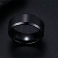 thumbnail image 1 of Charm Jewelry Ring for Men Women Stainless Steel Black Rings Wedding Engagement Band Quality Matte Male Jewelry, 1 of 5
