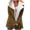 Coffee, variant on Winter Warm Zip Up Jackets for Womens Fashion Plus Size Composite Plush Button Lapels Jacket Outwear Coat Gifts for Womens