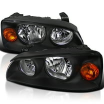 Spec-D Tuning Black Replacement Headlights Compatible with 2004-2006 Hyundai Elantra L R Pair Head Lights Lamps Assembly