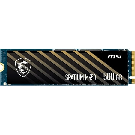MSI SPATIUM M450 M.2 2280 500GB PCI-Express 4.0 x4, NVMe 1.4 3D NAND Internal Solid State Drive (SSD)
