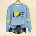 thumbnail image 6 of Baqcunre Womens Hoodies Women's Love Tennis Casual Hoodie Long Sleeve Sweatshirts Soft Printed Shirts Women's Winter Sweatshirt Tops Crewneck Sweatshirts Plus Size Tops Sky Blue L, 6 of 6