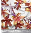 thumbnail image 1 of Soimoi Velvet Fabric Leaves & Wild Flower Fabric Prints by Yard 58 Inch Wide, 1 of 1