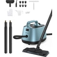 thumbnail image 1 of Steam Cleaner, Aspiron Upgrade Steamer with 21 Accessories, Portable Multipurpose Steam Cleaners, Quick Heating,1.5L Capacity, Heavy Duty Steam Cleaner Carpet and Upholstery, Floors, Tiles, Car, Cyan, 1 of 1
