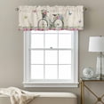 thumbnail image 3 of Spring Bicycles Valance Curtain for Windows Roses Flower Eucalyptus Leaves Retro Linen Rod Pocket Curtain Valances Short Window Treatments Panels for Kitchen Bathroom Laundry Basement 60 x 18 Inch, 3 of 9