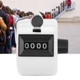 thumbnail image 4 of Hand Tally Counter, 4 Digit Display Mechanical Handheld Pitch Counter Clicker Counter Plastic Shell Knob Reset Handheld Counting Tool with Hook for Row People Sport School, 4 of 7