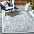 thumbnail image 2 of SAFAVIEH Cabana Greta Medallion Indoor/Outdoor Area Rug, Navy/Grey, 6' x 9', 2 of 13