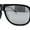 Matte Black Silver Mirror, variant on Luxury Mens Oversized Plastic Racer Mobster Fashion Sunglasses Matte Black Green