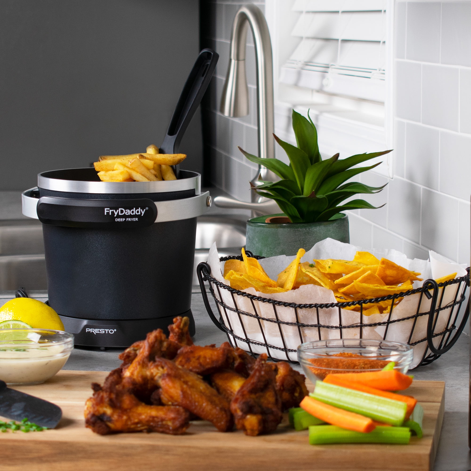 Presto FryDaddy Electric Deep Fryer, Black 05420