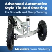 KneeRover PRO All Terrain Knee Scooter with Shock Absorber for Leg and Foot Surgery
