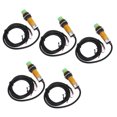 thumbnail image 2 of TICFOX 5PCS Interruptores De Proximidad Sensores De Proximidad No Integrados Interruptor De Sensor De Acercamiento Sensor De Proximidad Inductivo De Carcasa ABS NPN No Integrado 6-36VDC, 2 of 8