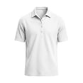 thumbnail image 6 of IhhxPro Men's Short Sleeve Collared Shirt with Button Detail Solid Color Button-Up Tee Casual Summer Lightweight Cotton Fit Office Golf S-2XL, 6 of 6