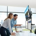 thumbnail image 4 of PUTORSEN Triple Monitor Mount for Up to 49" Ultrawide and 32" Monitors per Side Arm, Extra Tall 3 Monitor Desk Mount Holds up to 44 lbs, VESA 75/100 mm, 4 of 7