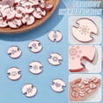 thumbnail image 3 of 48Pcs 8 Styles Acrylic Sheets Flat Round Pink 25x3mm 6pcs/style, 3 of 9
