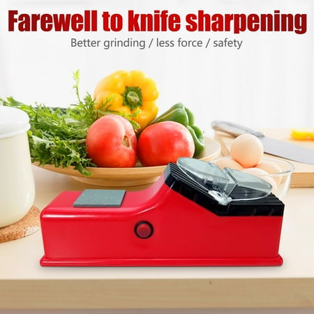 

Danieerclosy Multifunctional Knife Sharpener Kitchen Double-Sided Electric Knife Sharpener