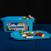 Brick Loot 1,000 Brick Building Blocks - STEM Toy Bricks in Storage Bin - Multicolor - Compatible with Major Brands