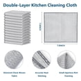 thumbnail image 4 of 12-Pack Double-Sided Wire Mesh Cleaning Cloths - Non-Scratch Dishwashing Rags for Wet & Dry, Reusable Dish Cloths for Kitchen, 4 of 6